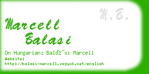 marcell balasi business card